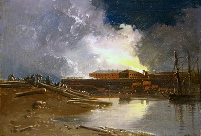 Bristol en feu - James Baker Pyne