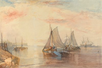 Navires au calme - James Baker Pyne