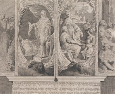 Sa Majesté Recommandant une Loi (Dessins pour les Murs de la Grande Salle de la Société pour l