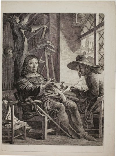 Milton Dictant à Ellwood le Quaker - James Barry