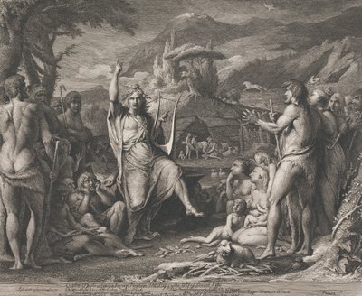 Orphée enseignant la théologie (Designs for the Walls of the Great Room of Society for the Encouragement of the Arts) - James Barry