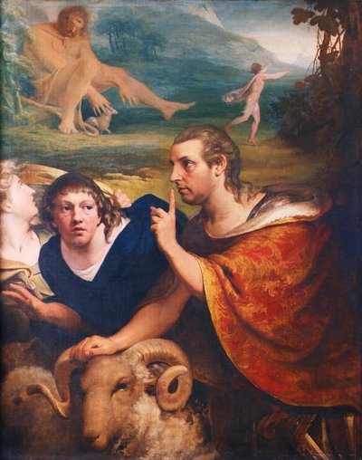 Portraits de James Barry et Edmund Burke dans les personnages d