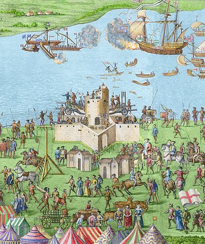 Le naufrage du Mary Rose pendant la bataille du Solent, 1545, 1778 - James Basire