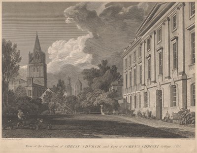 Vue de la cathédrale de Christ Church et d