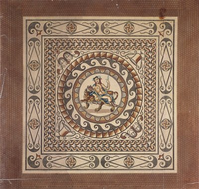 Pavement en mosaïque romaine, découvert dans Leadenhall Street, Londres, 1804 - James Basire II