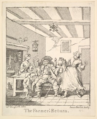 Frontispice de Le Retour des fermiers - James Basire I