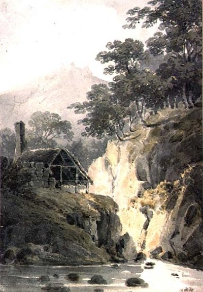 Paysage Rocheux en Cornouailles, avec ruines d