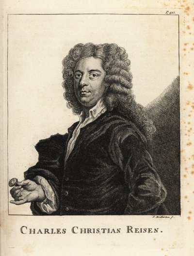 Portrait de Charles Christian Reisen (1680-1725), graveur de gemmes et de sceaux anglais - James Bretherton