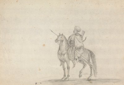 Homme à cheval portant une lance - James Bruce