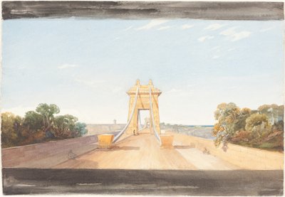 Pont suspendu de Clifton près de Bristol, vers 1832 - James Bulwer