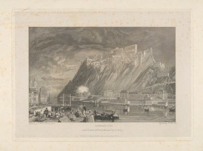 Ehenbreitstein, pendant la démolition de la forteresse en 1817 depuis le quai de Coblentz - James C. Allen