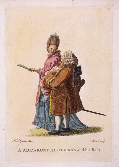 Un échevin macaroni et sa femme - James Caldwall