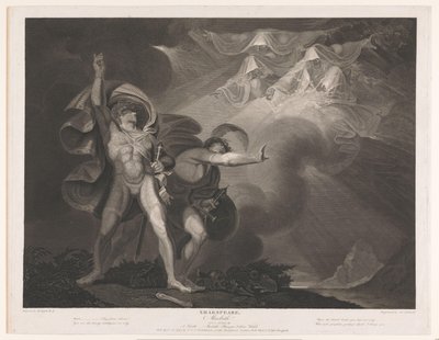Trois sorcières apparaissent à Macbeth et Banquo - James Caldwall