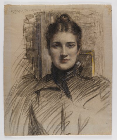 Portrait de Minnie Clark, années 1890 - James Carroll Beckwith