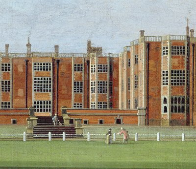 Vue de Temple Newsam House, vers 1750 (détail) - James Chapman
