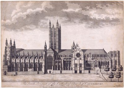 Cathédrale de Canterbury, vers 1716-37 - James Cole