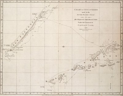 Carte des découvertes faites dans l