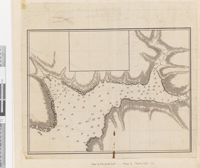 Plan du port de Croque à Terre-Neuve - James Cook