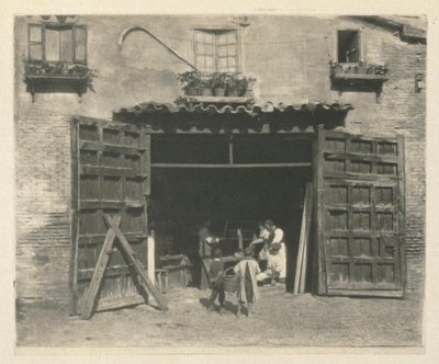 Camera Work: Un atelier de charpentier - Tolède, 1914. - James Craig Annan