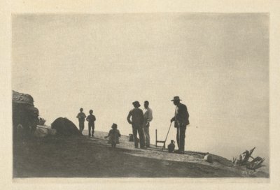 Camera Work: Groupe sur une route de colline - Grenade, 1914 - James Craig Annan