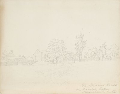 Maison de M. Mains sur le lac Derwent, comté de Susquehanna, Pennsylvanie, 1843 - James David Smillie