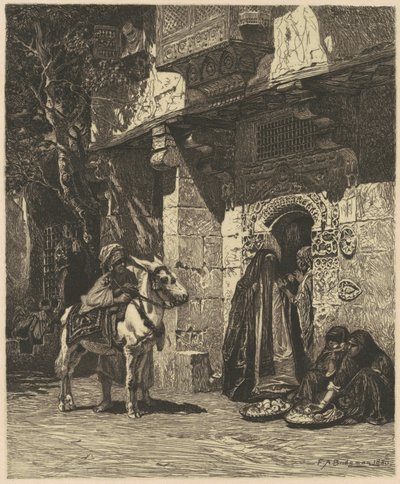 Une dame du Caire en visite - James David Smillie, after Frederic Arthur Bridgman