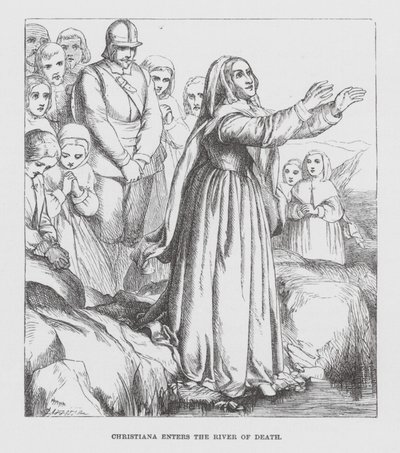 Christiana entre dans la Rivière de la Mort - James Dawson Watson