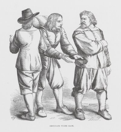 Obstiné fait demi-tour (gravure) - James Dawson Watson