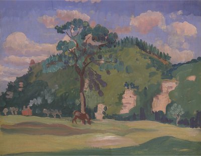 Paysage avec un cheval paissant - James Dickson Innes