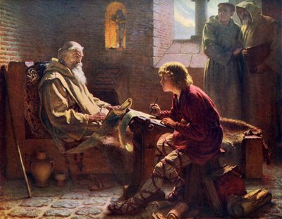 Le Vénérable Bède traduisant le dernier chapitre de Saint Jean - James Doyle Penrose