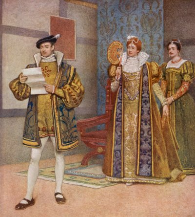 Le Marchand de Venise de Shakespeare : Bassanio, Portia et Nerissa - James Dromgole Linton