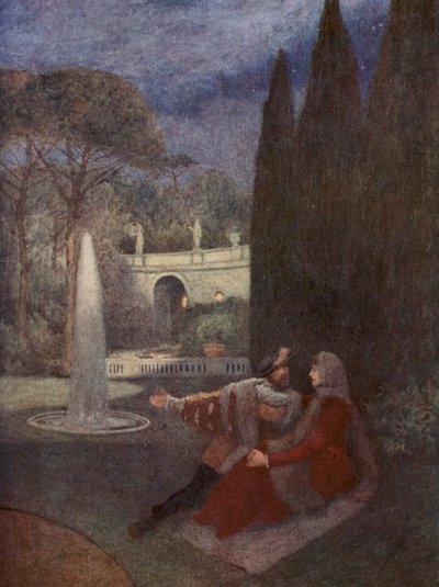 Le Marchand de Venise de Shakespeare : Lorenzo et Jessica - James Dromgole Linton