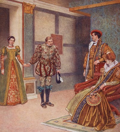 Le Marchand de Venise de Shakespeare : Portia, Bassanio, Gratiano et Nerissa - James Dromgole Linton
