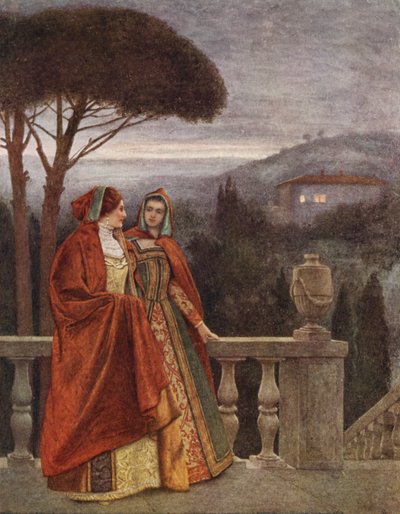 Le Marchand de Venise de Shakespeare : Portia et Nerissa - James Dromgole Linton