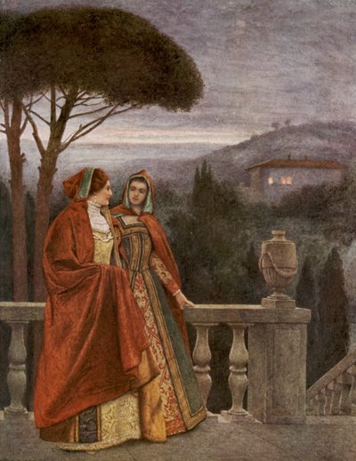 Le Marchand de Venise de Shakespeare : Portia et Nerissa - James Dromgole Linton