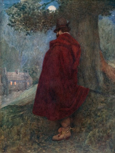 Le Comte de Bothwell la Nuit Observant la Maison Solitaire appelée Kirk-o-Field - James Dromgole Linton