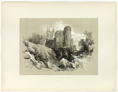 Beilstein sur la Moselle, de Sélections pittoresques - James Duffield Harding
