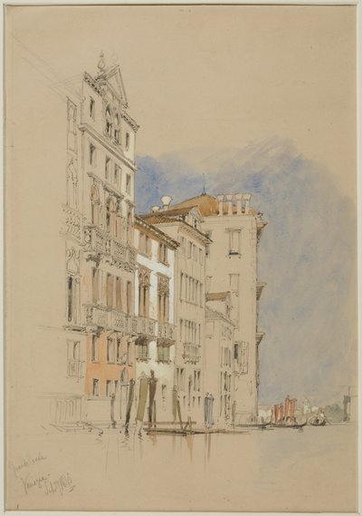 Grand Canal, Venise, 1845 - James Duffield Harding