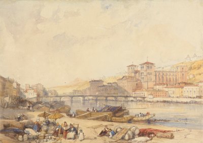 Lyon depuis le quai sur le Rhône - James Duffield Harding