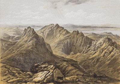 Vue du sommet de Goatfell, Île d