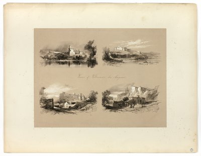 Vues de Villeneuve-lès-Avignon, des Sélections pittoresques - James Duffield Harding