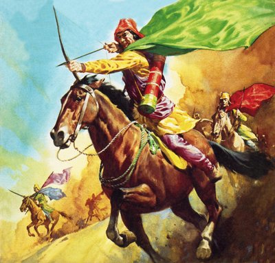 Guerrier parthe à la bataille de Carrhae en 53 av. - James Edwin McConnell