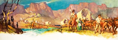 Le Grand Trek (gouache sur papier) - James Edwin McConnell
