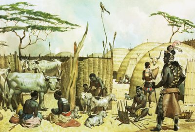 Zulu village - James Edwin McConnell