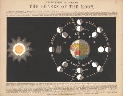 Diagramme transparent des phases de la lune - James & Emslie John (1813 75) Reynolds