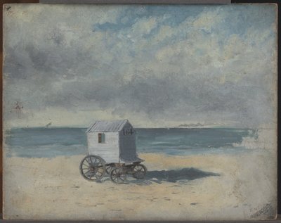 Cabane de bain sur la plage - James Ensor