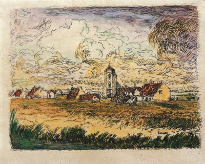 Belgique, Petite vue de Mariakerke - James Ensor