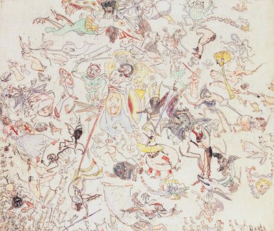 Diables battant des anges et des archanges - James Ensor