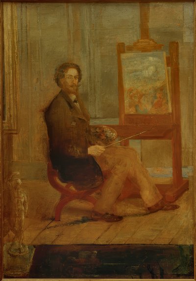 Ensor à son chevalet - James Sidney Ensor
