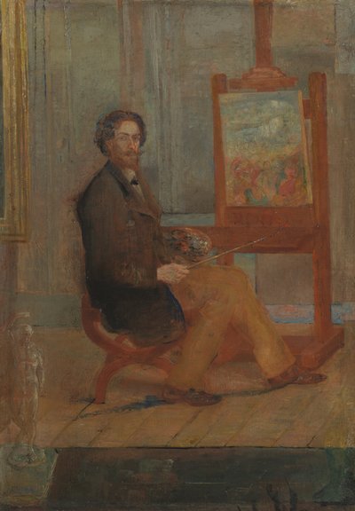 Ensor à son chevalet, vers 1886 (huile sur toile) - James Ensor